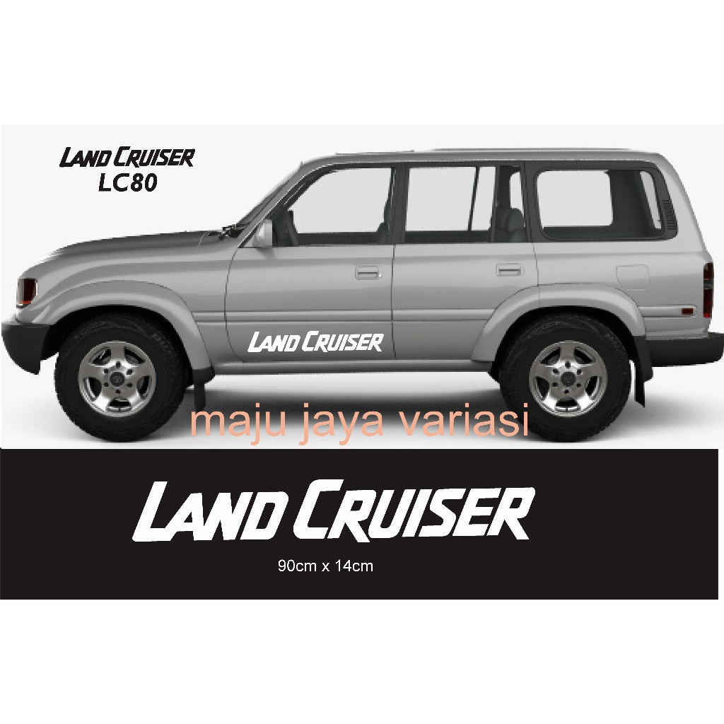 stiker land cruiser body samping lc80 cutting