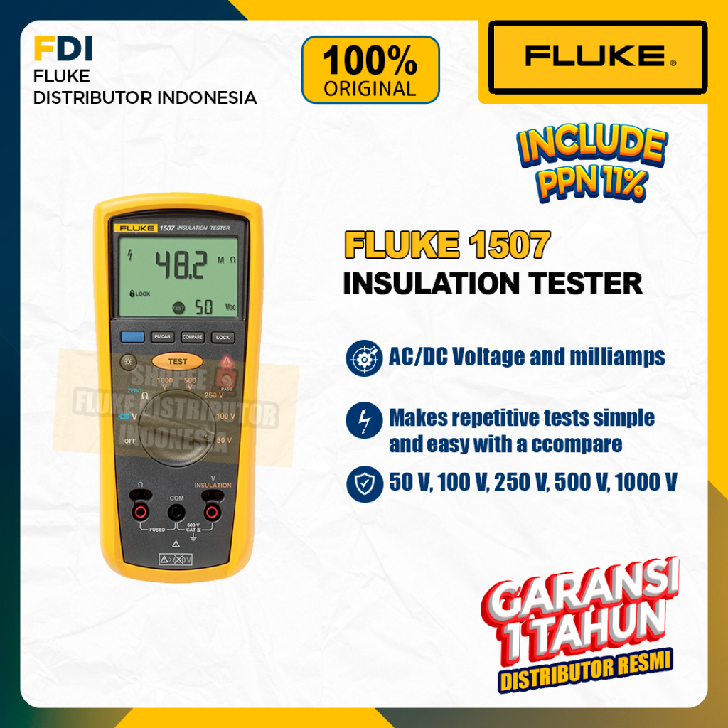 FLUKE 1507 INSULATION TESTER
