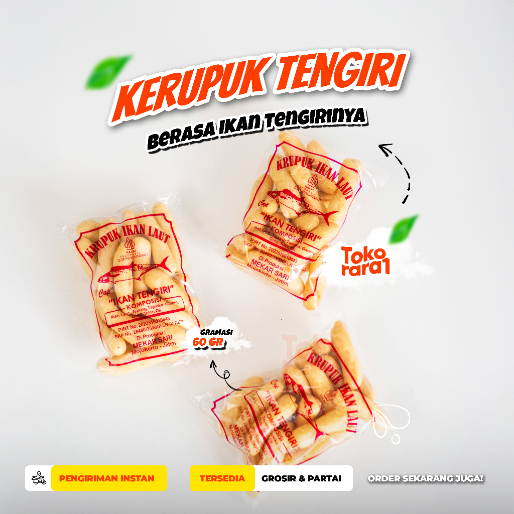 

kerupuk ikan Krupuk Ikan Tengiri 60gr