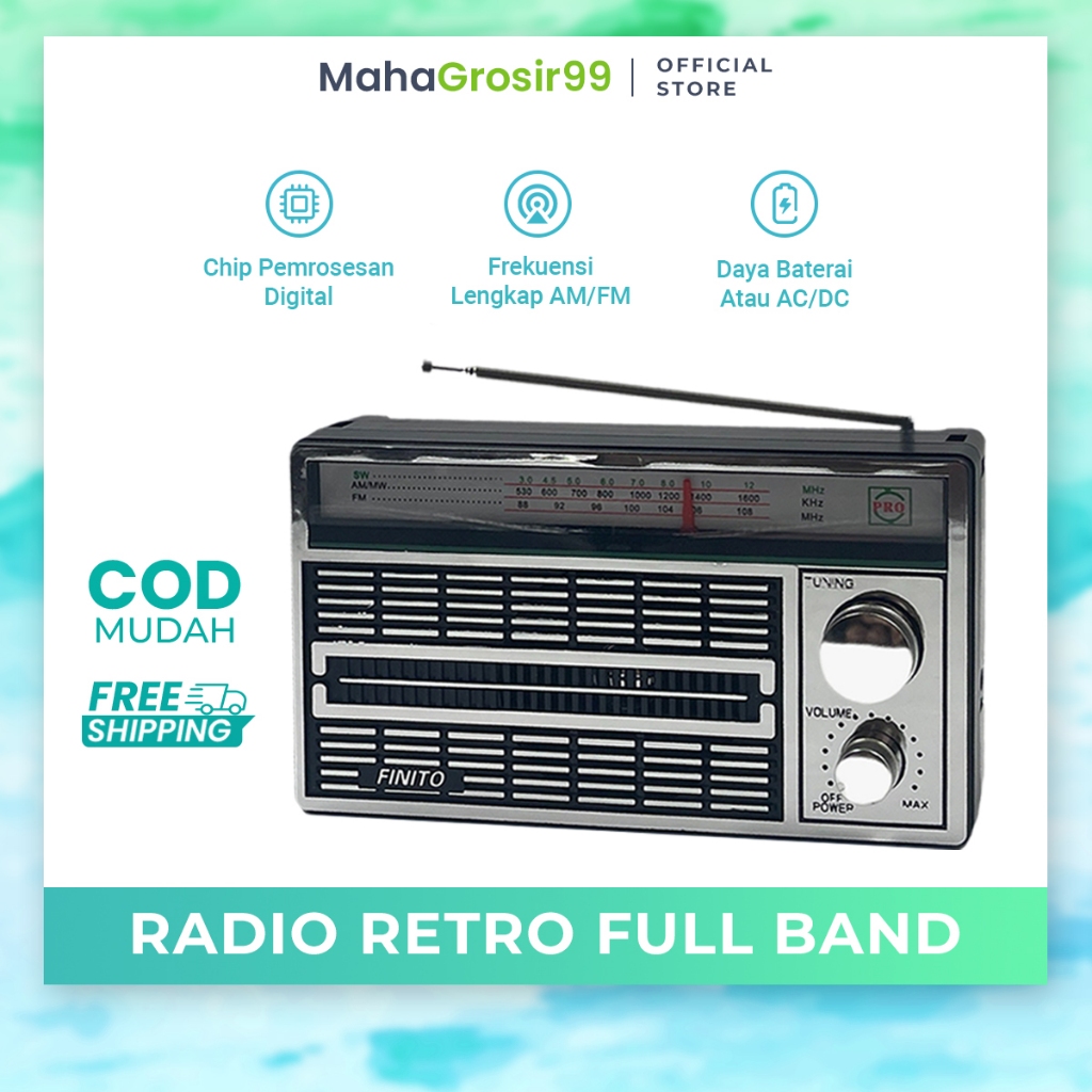 Radio Klasik 3 Band (FM/AM/SW) / RADIO Antik Klasik Jadul Awet