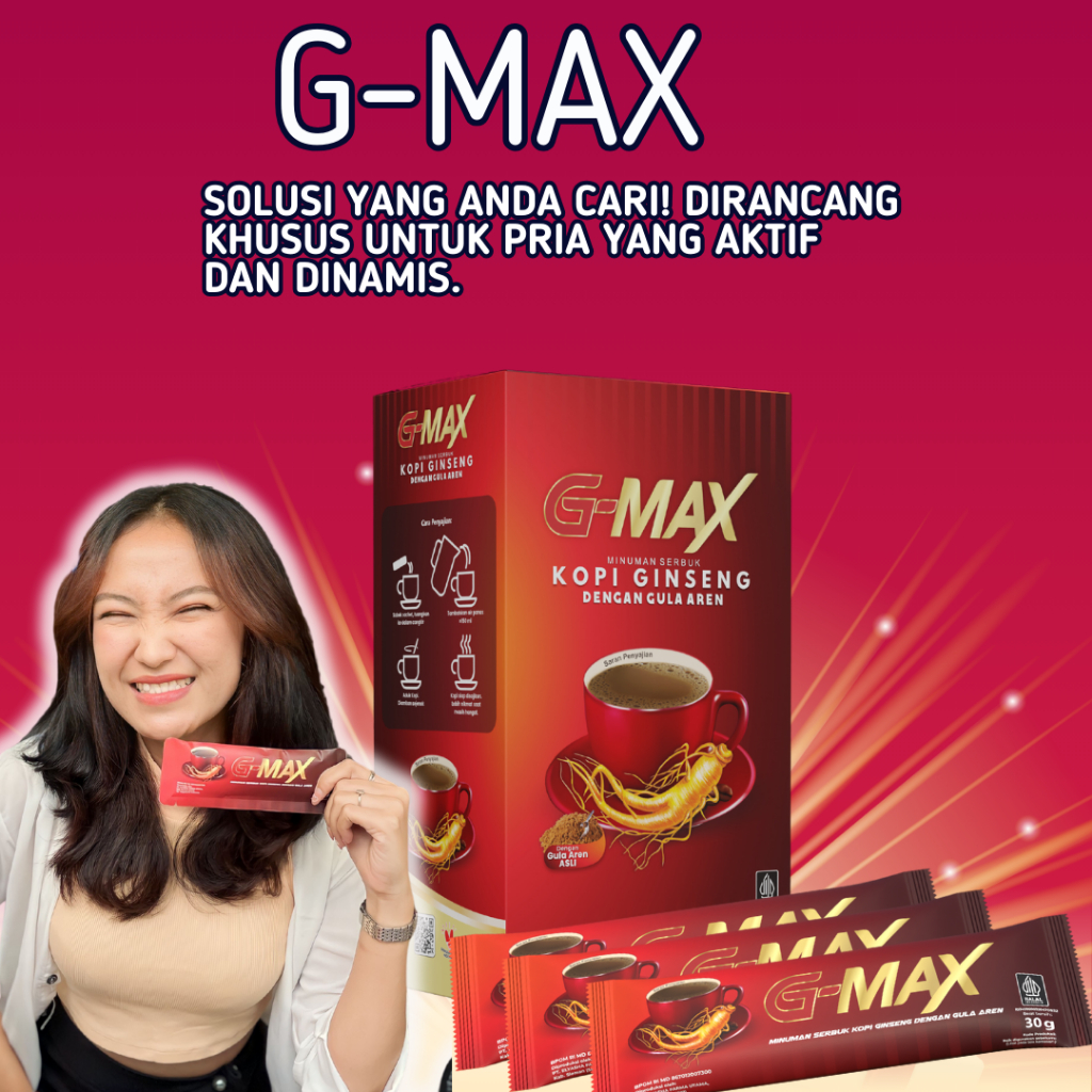 

Minuman Serbuk Kopi dengan Gula Aren dan extra gingseng G-max