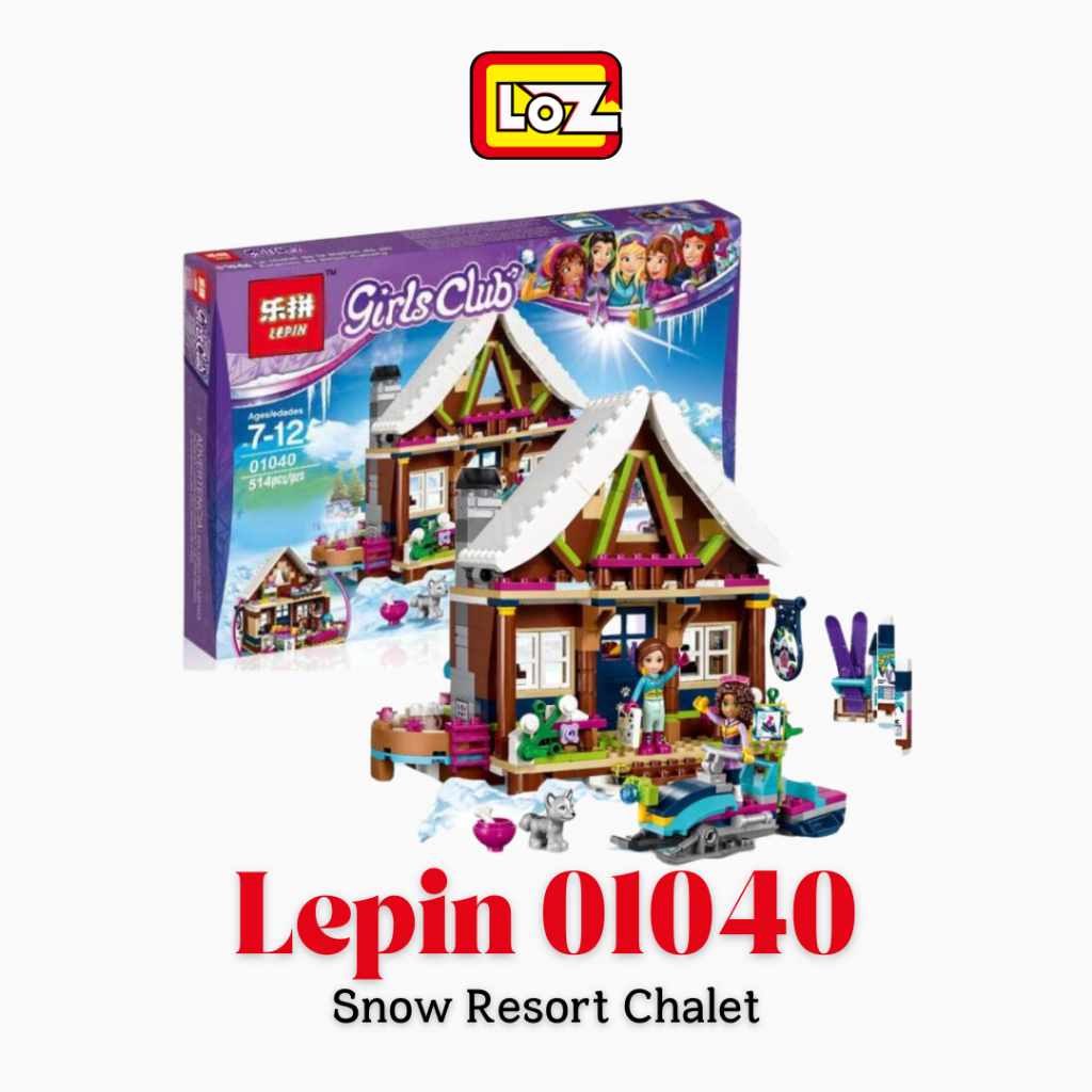 Mainan Brick Anak / Balok Susun LEPIN 01040 Snow Resort