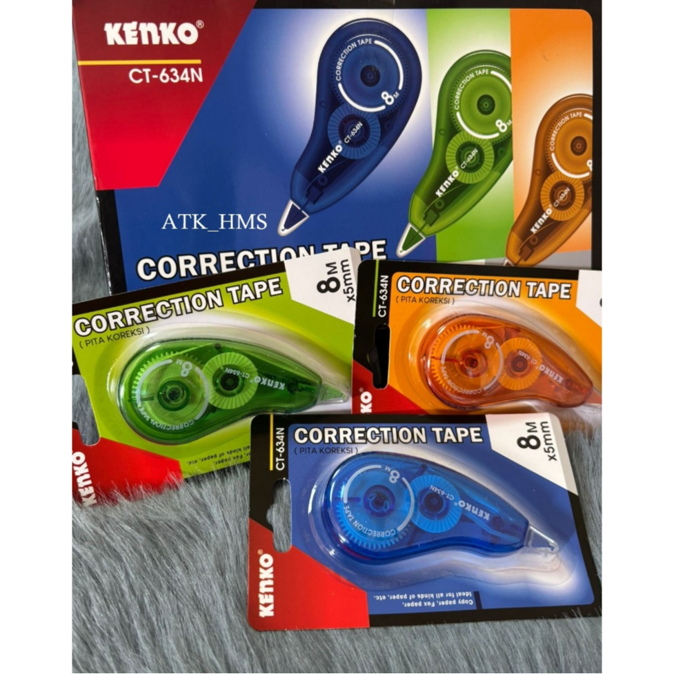 

Correction Tape / Tip-Ex Rol Pita KENKO CT 634N 8M x 5mm