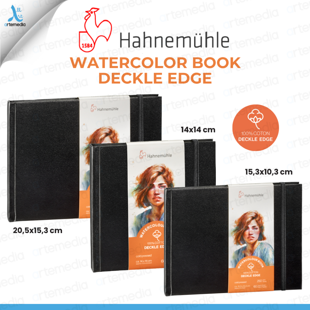 

Hahnemühle Watercolor Paper Deckle Edge Landscape Kertas Cat Air Premium Klasik