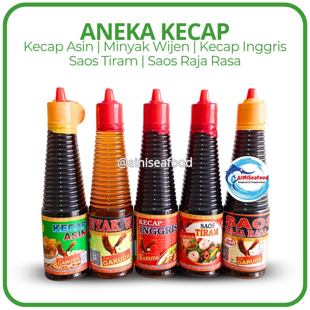 

Kecap Asin Kecap Inggris Minyak Wijen Saus Raja Rasa Saus Tiram