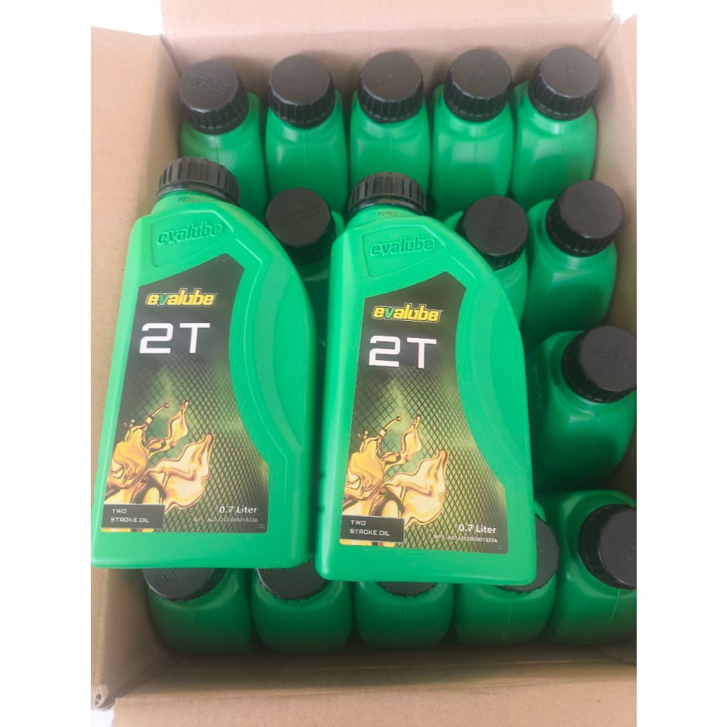 OLI SAMPING EVALUBE HIJAU 2T / TB EVALUBE 2T / TB 700ML PERDUST ISI 20 BOTOL..