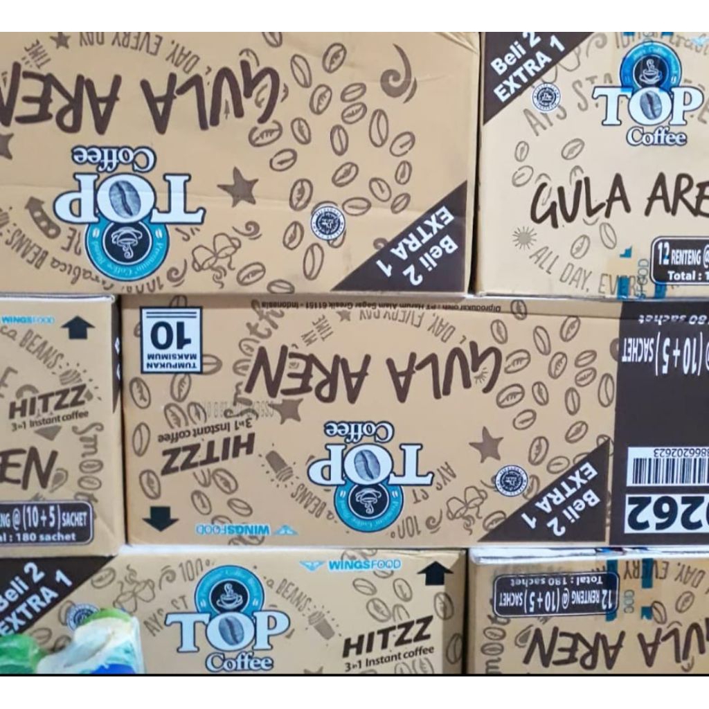 

TOP COFFEE GULA AREN 1 DUS ISI 180 SACHETS