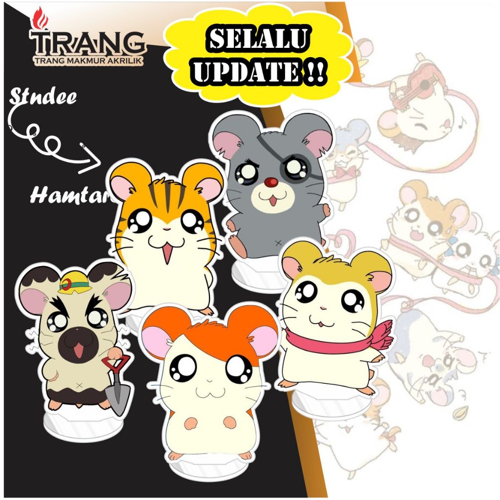 Standee Figure Akrilik Hamtaro / Standing Action figure Acrylic Hamtaro