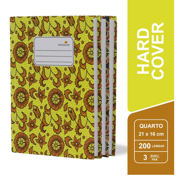 

Buku Hard Cover Paperline Quarto Isi 200 Lembar (1 pcs)
