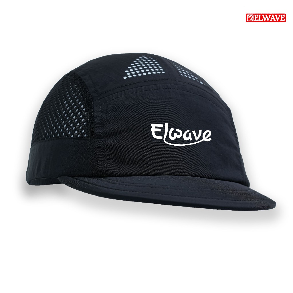 Elwave - Topi Running - Topi Sepeda All Black
