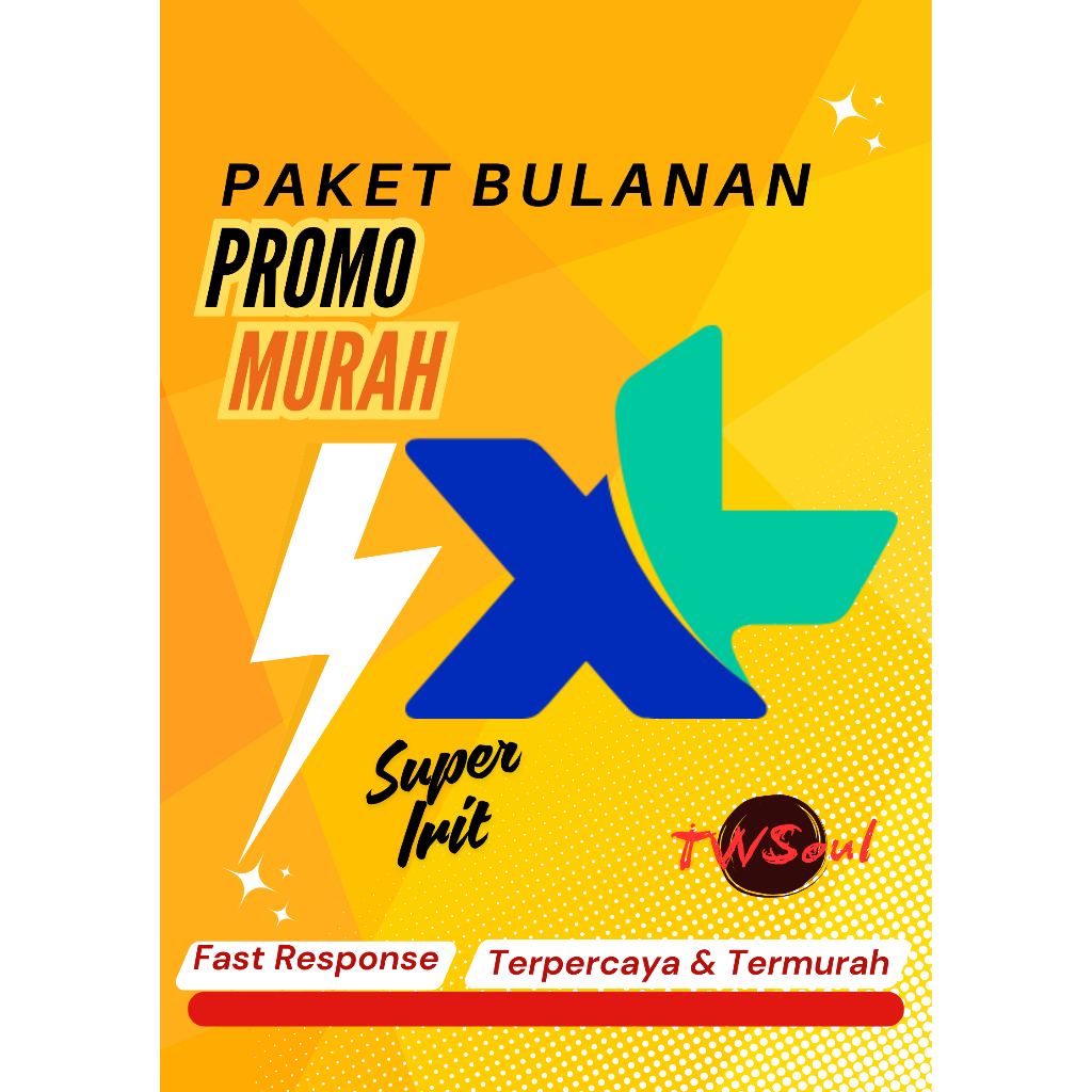 Paket Kuota Internet XL Bulanan 500MB, 800MB, 1GB, 2GB, 7GB