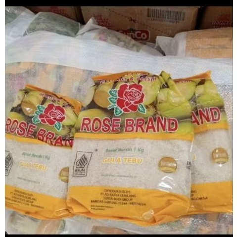 

rosebran gula kemasan 1kg gula pasir hijau dan kuning 1 sak isi 20kg