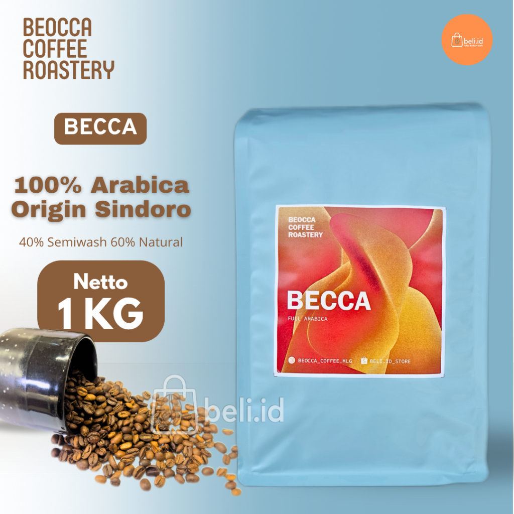 

Becca Espresso Blend - Beocca Coffe Roastery - 40% Semiwash 60% Natural Origin Gunung Sindoro - Kemasan 1KG