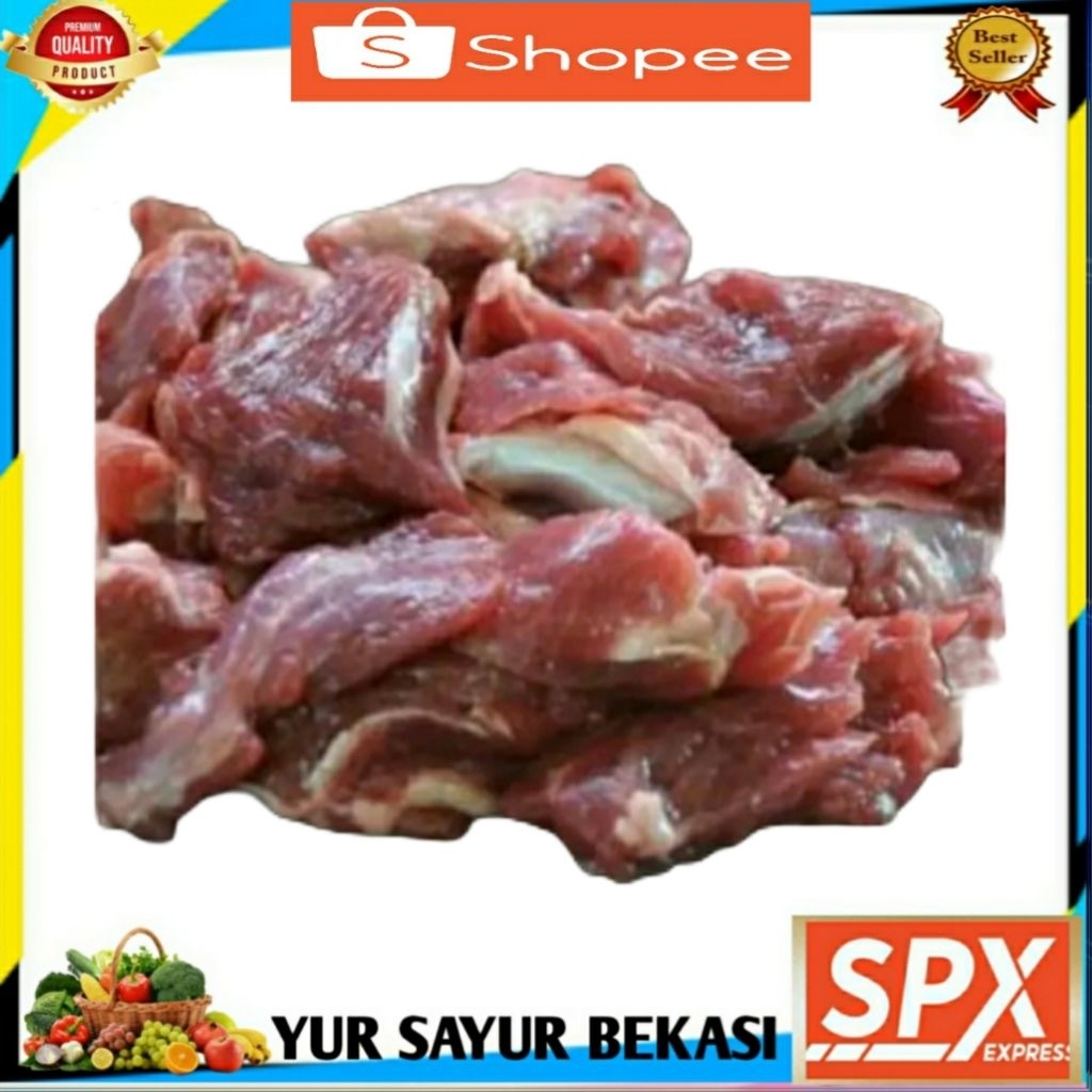 

Daging Kambing Segar Full Daging 500gr.