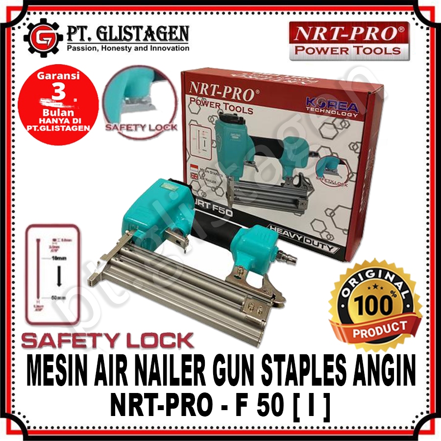 NRT-PRO F50 Mesin Air Nailer Steples I Tembak Kompresor Angin F 50 F-50 F50 ORIGINAL NRT-PRO