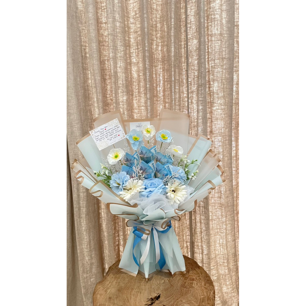 Buket Uang 50rb 6 Lembar