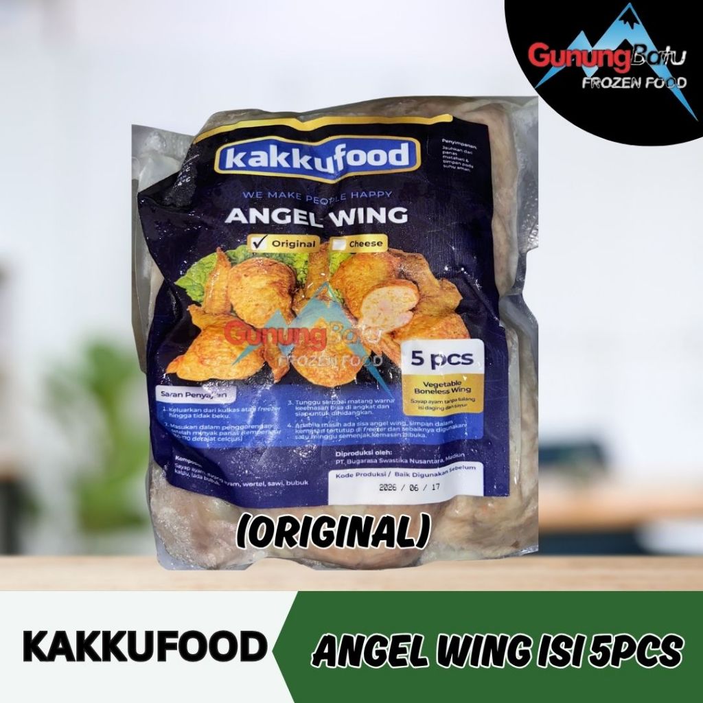 

KAKKUFOOD ANGEL WING ISI 5 PCS VARIAN ORIGINAL/CHEESE