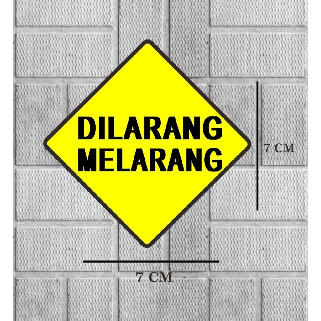 

STIKER CUTTING DILARANG MELARANG