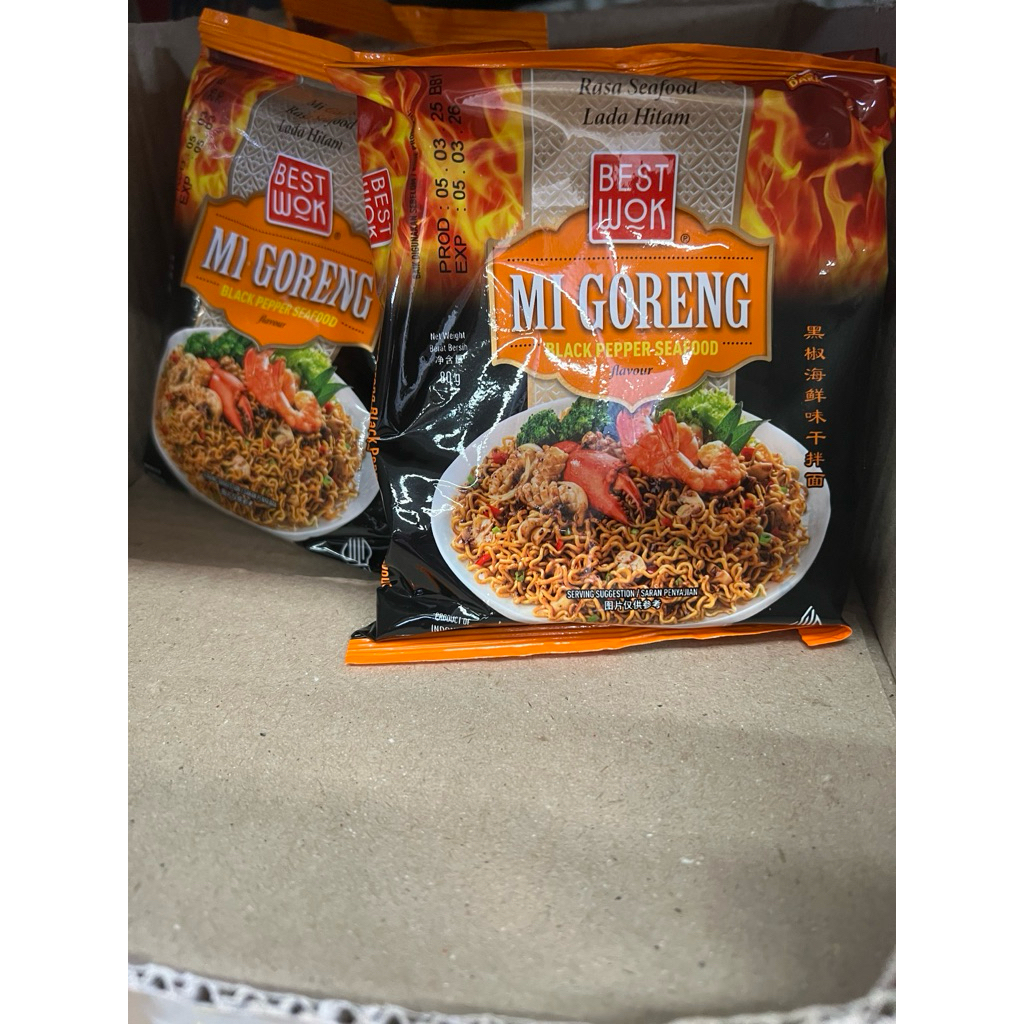 

mie goreng BESTWOk rasa black paper seafood