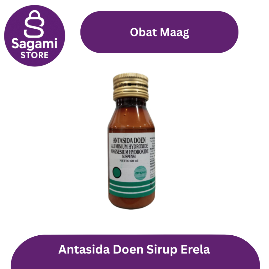 Antasida Doen Sirup Erela 60 ml | Obat Maag | Tukak Lambung | Asam Lambung