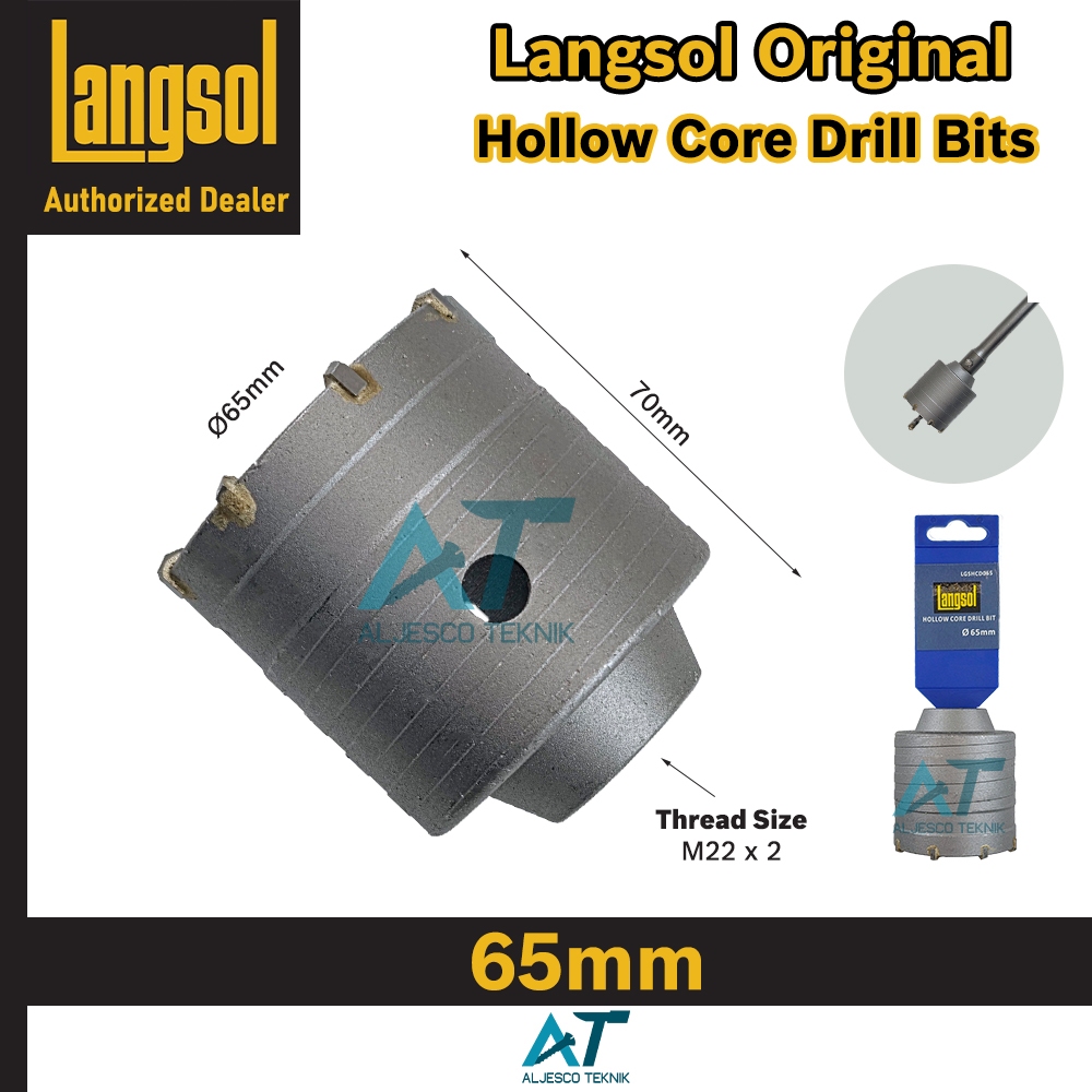 LANGSOL MATA BOR HOLE SAW TEMBOK BETON 65MM 65 MM – HOLLOW CORE DRILL BITS
