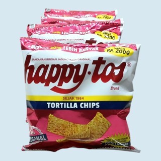 

HAPPY TOS Tortilla Chips Rasa Original Snack Keripik 25gr [10 pcs/renceng]