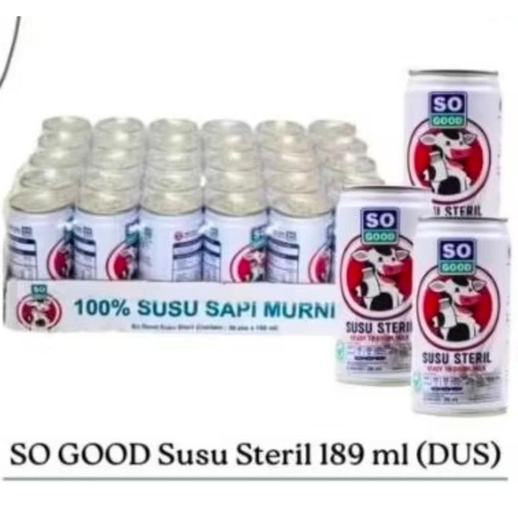 

So Good Susu Steril Can 189ml 1 dus