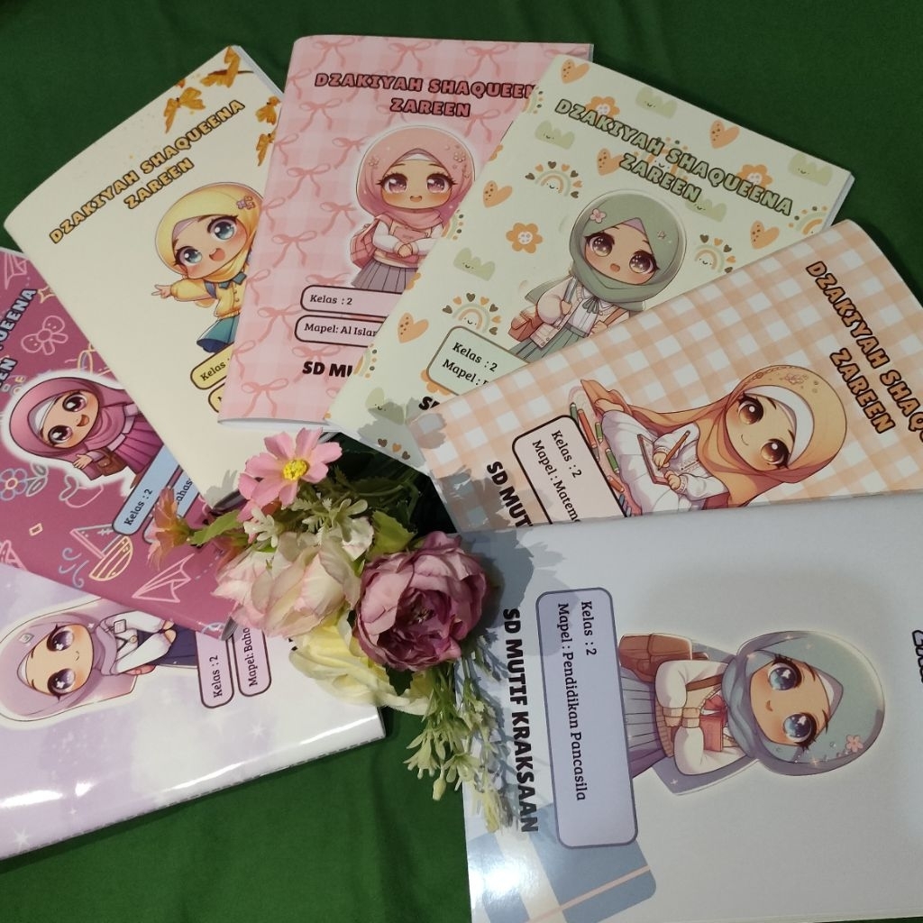 

Buku Tulis Sekolah Custom - Custom Nama - Custom Karakter