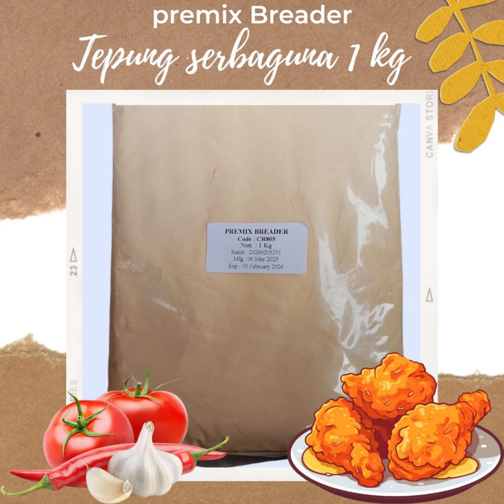 

Tepung Premix Serbaguna atau Biang Tepung 1kg