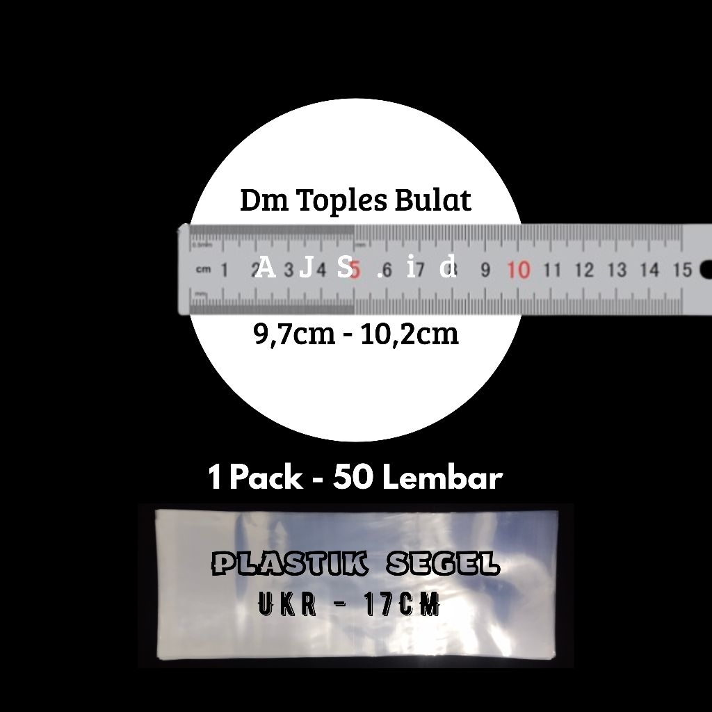 

Plastik Segel Shrink PVC Ukuran 17cm Termurah - Plastik Segel Toples Murah