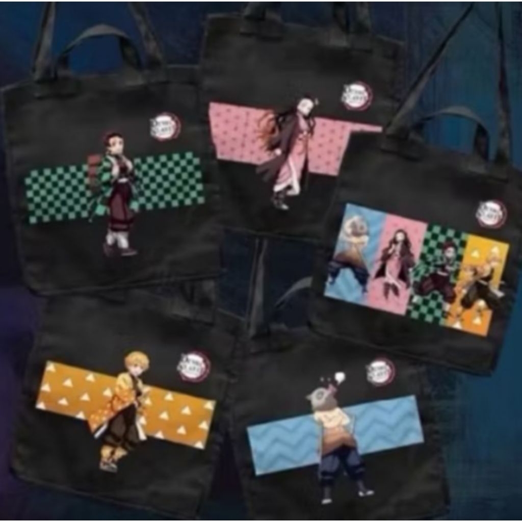 READY DEMON SLAYER X TOM SUSHI TEI MERCHANDISE OFFICIAL TOTEBAG KEYCHAIN COASTER LUNCH BAG LIMITED K