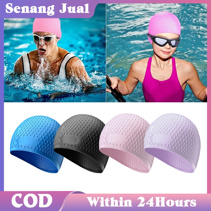 Topi Renang Anti Air Atlet Topi Renang Silicone Dewasa Topi Renang Elastis