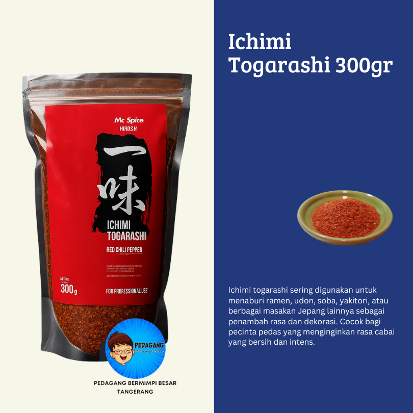 

Hiroshi Ichimi Togarashi 300gr / Chili Pepper Cabai Cabe Bubuk Jepang
