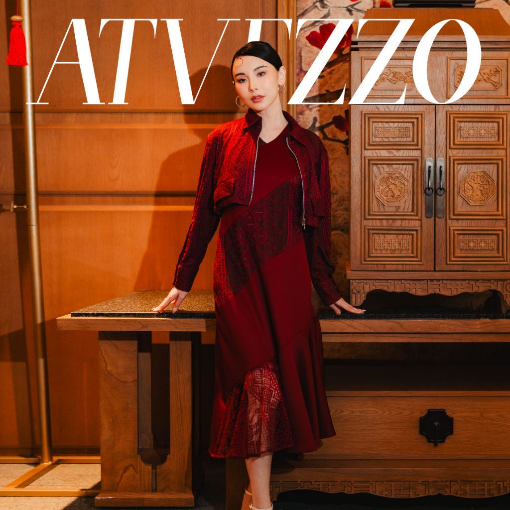 Kimora Set Dress Maroon - Atvezzo Dress