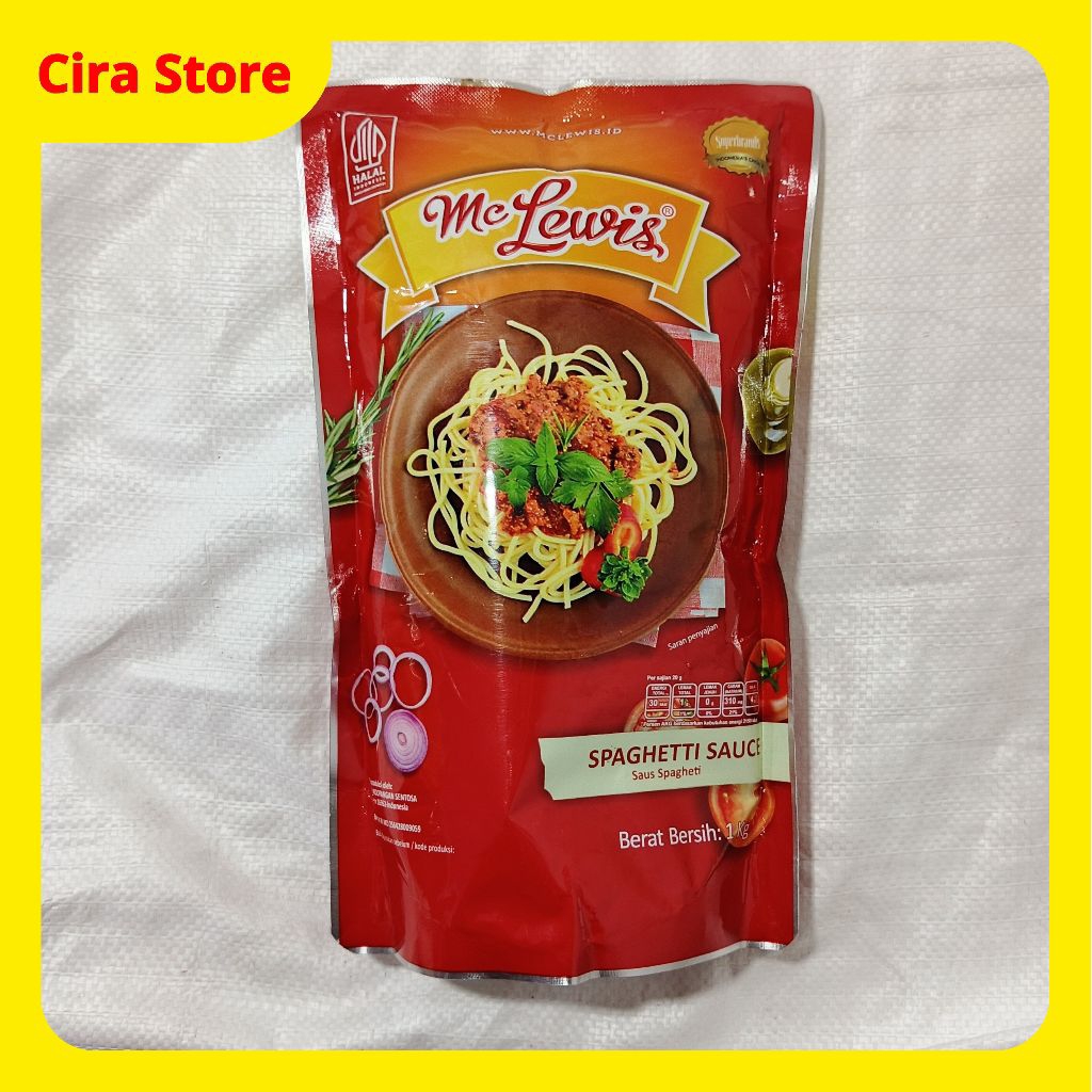 

Mc Lewis Spaghetti Sauce 1kg, 310g (Saus Spageti)
