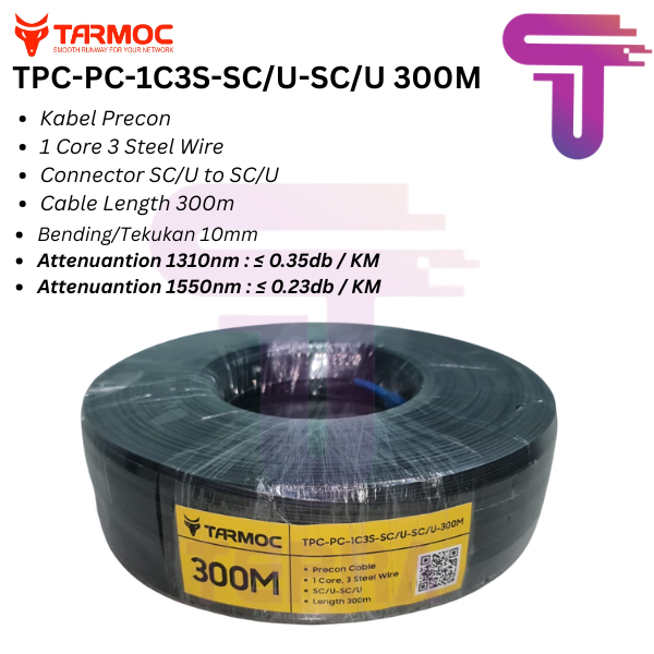 Kabel Precon FO SC 300 M Preconnectorized Dropcore 300 Meter