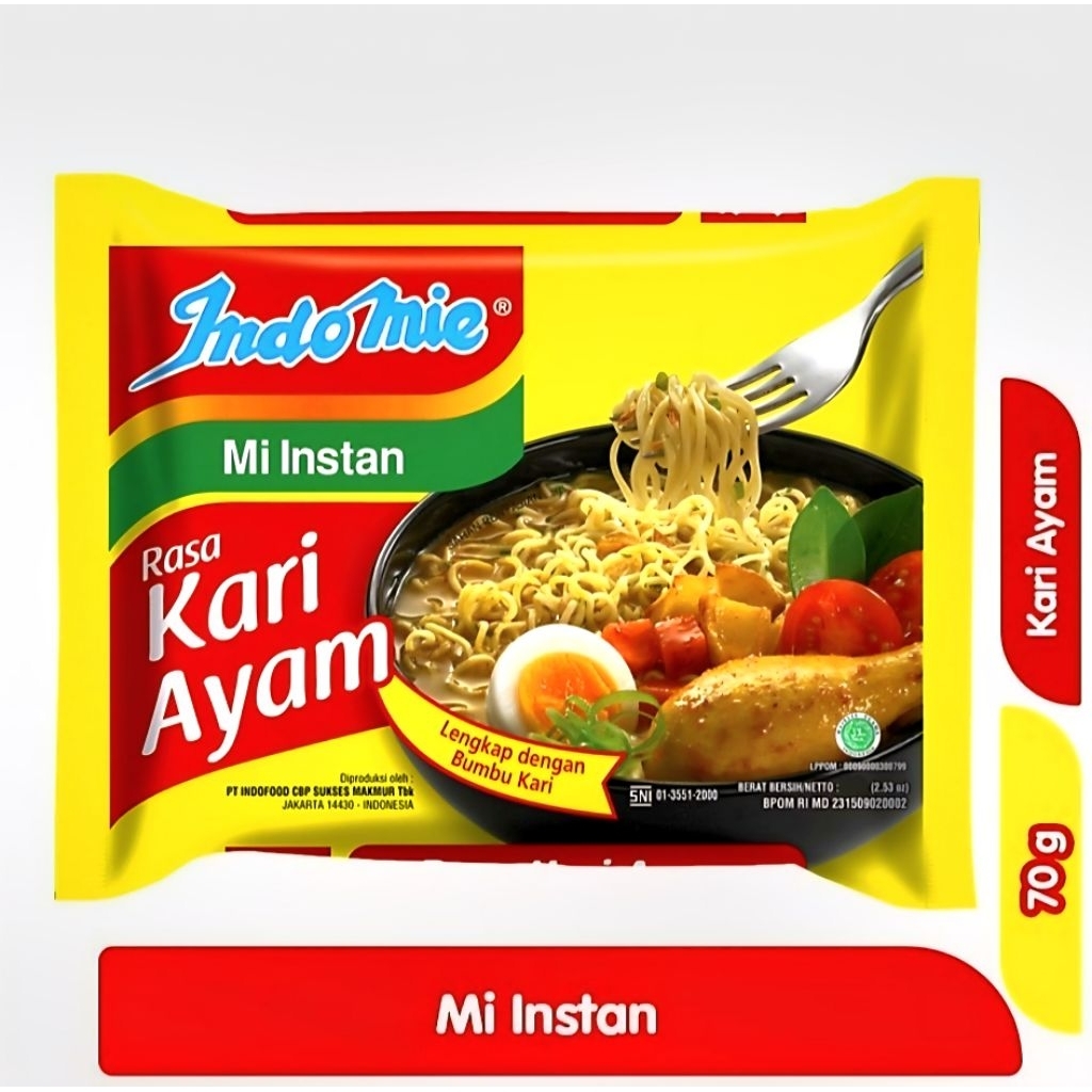 

INDOMIE MI INSTAN KARI AYAM 70gr
