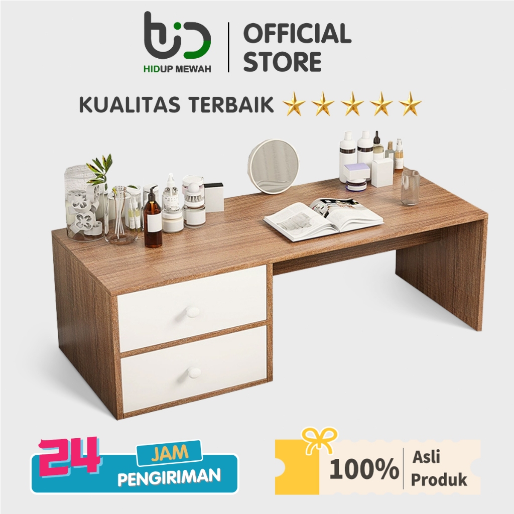 Hidup Mewah Meja Belajar Kayu Meja Kopi Jendela Teluk Nordik Meja Laptop Serbaguna Meja Kamar Tidur 