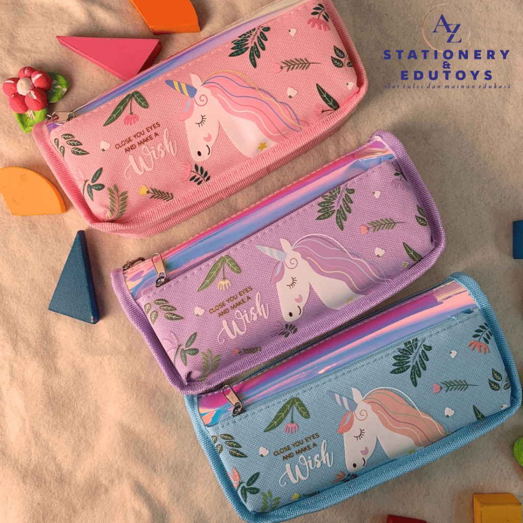 

Kotak Pensil Pencil Case Unicorn 68123 & Labubu / Kotak Pensil Anak Cewek / Tempat Pensil Motif Lucu