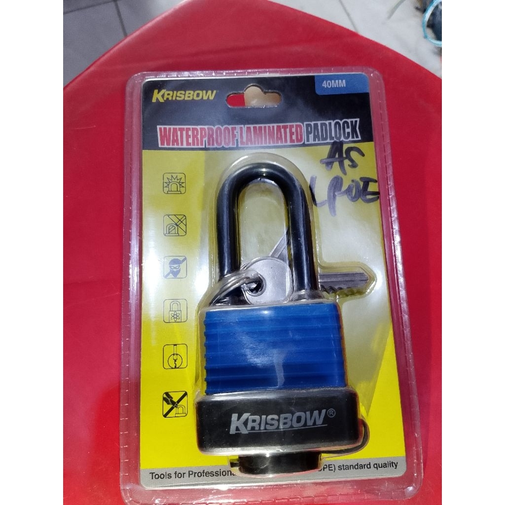 OBRAL gembok KRISBOW 40MM ,AZKO krisbow gembok tahan air