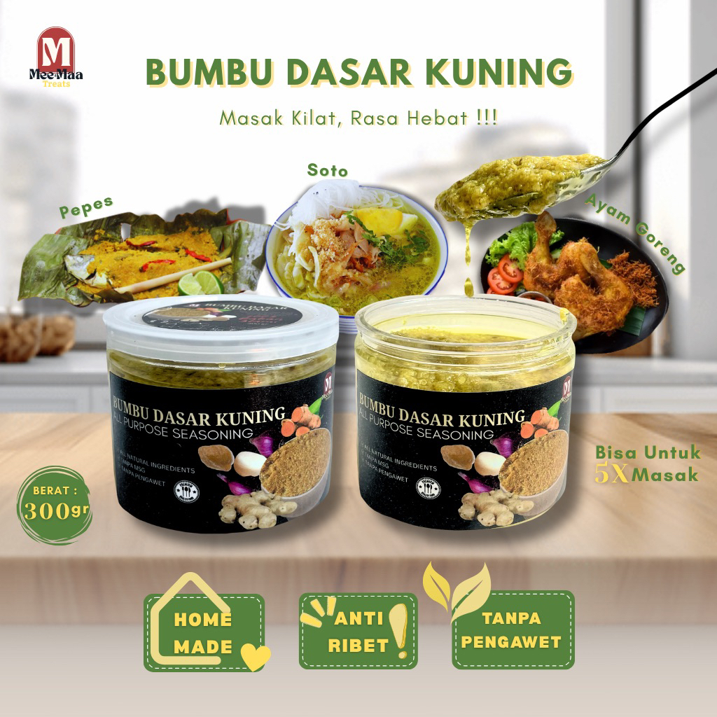 

PREMIUM BUMBU DASAR KUNING by Mee & Maa Treats | Bumbu Soto | Bumbu Serbaguna