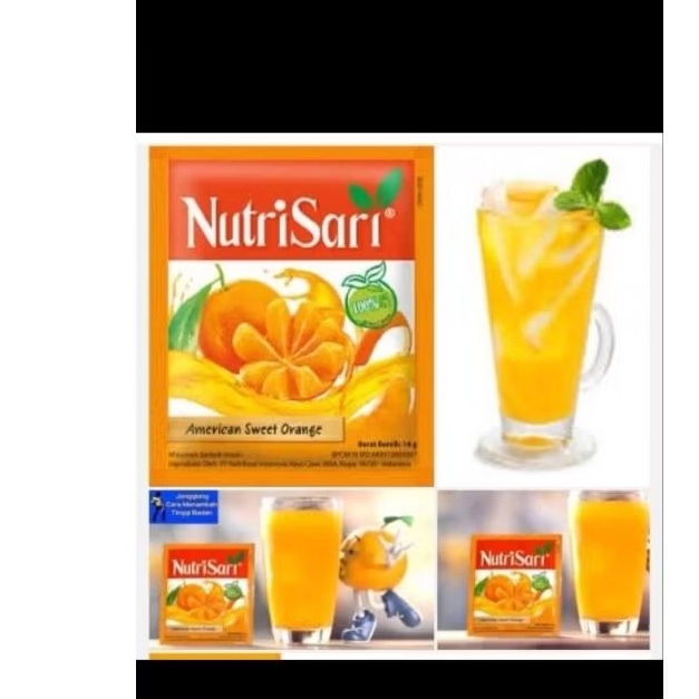 

Nutri Sari Rasa America street oringe 1Renceng isi 10