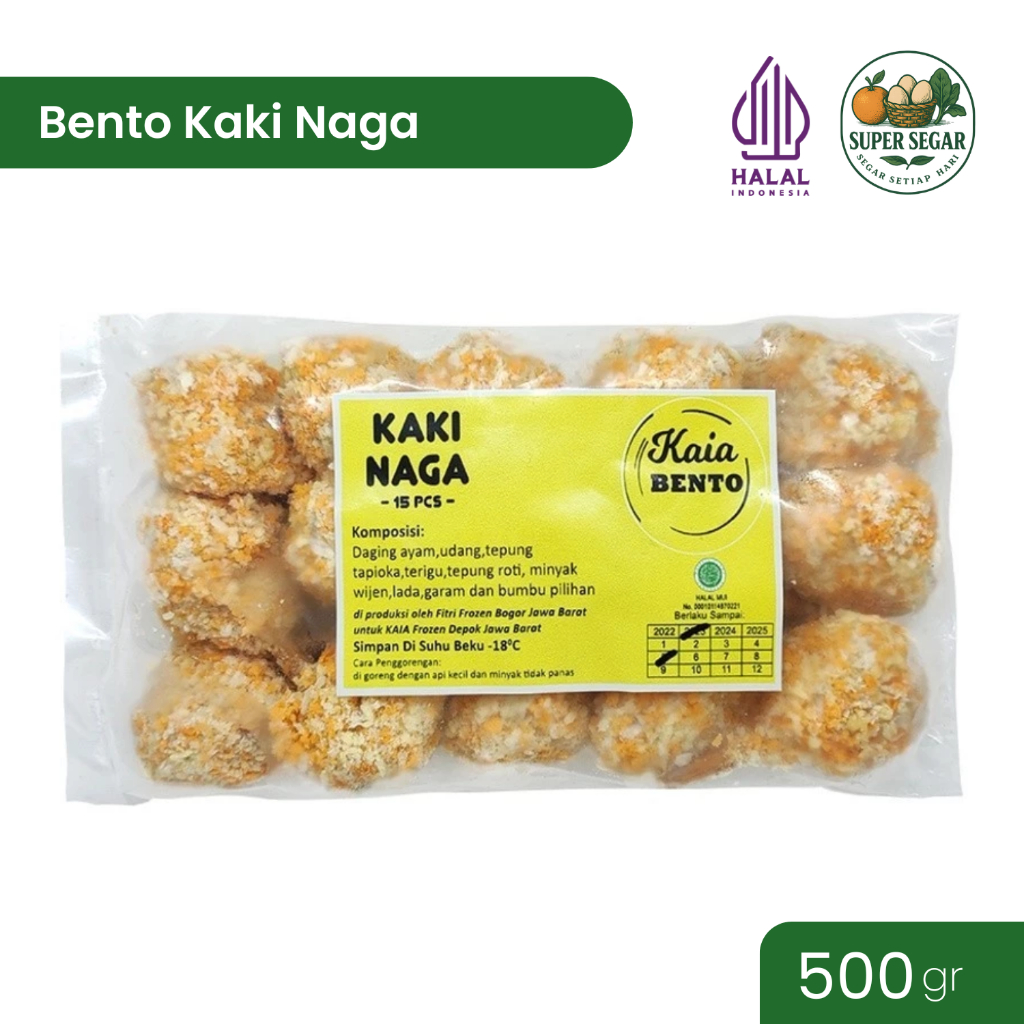 

Kaia Bento Kaki Naga 500gr Frozen Super Segar