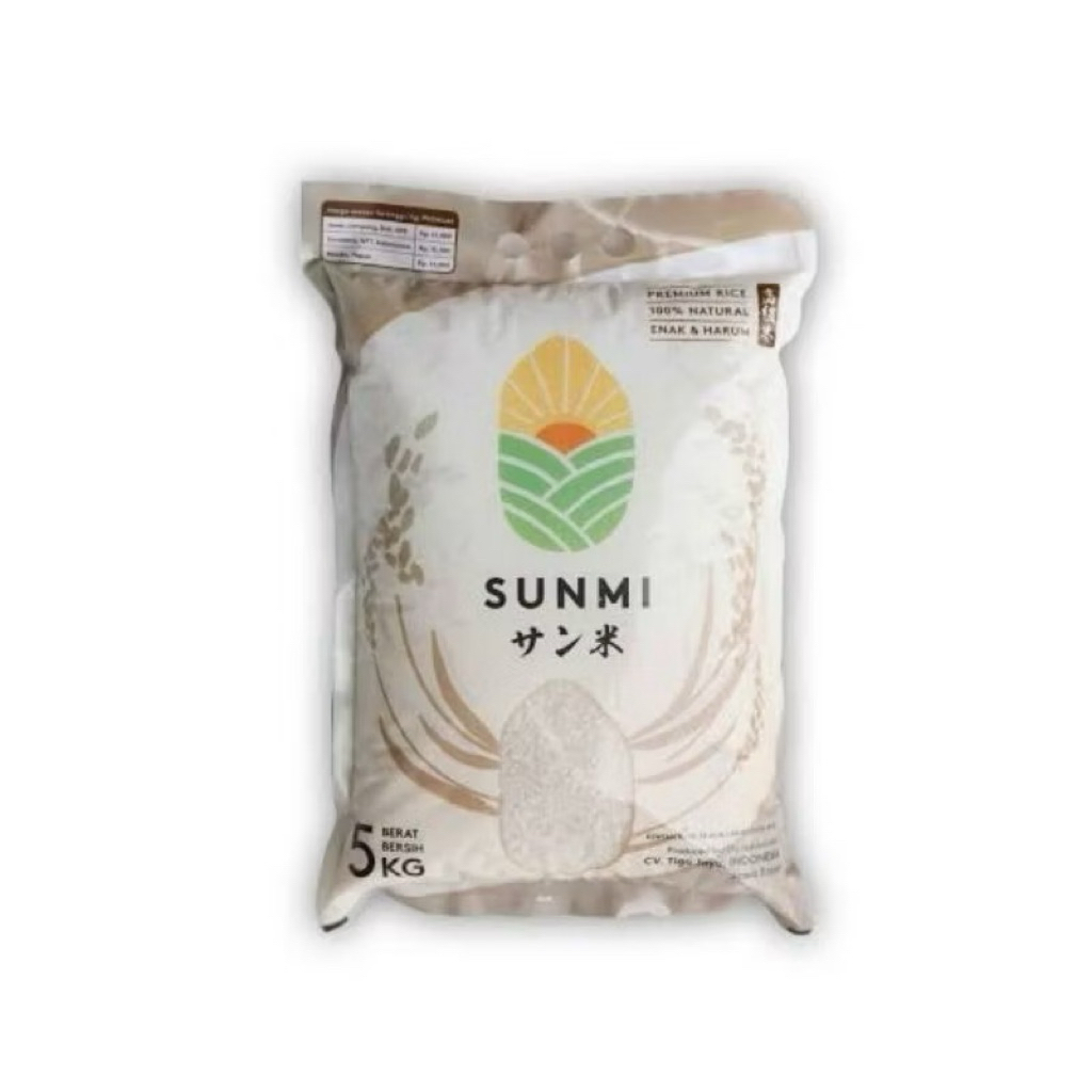 

Beras SUNMI 5kg premium pulen ala jepang original