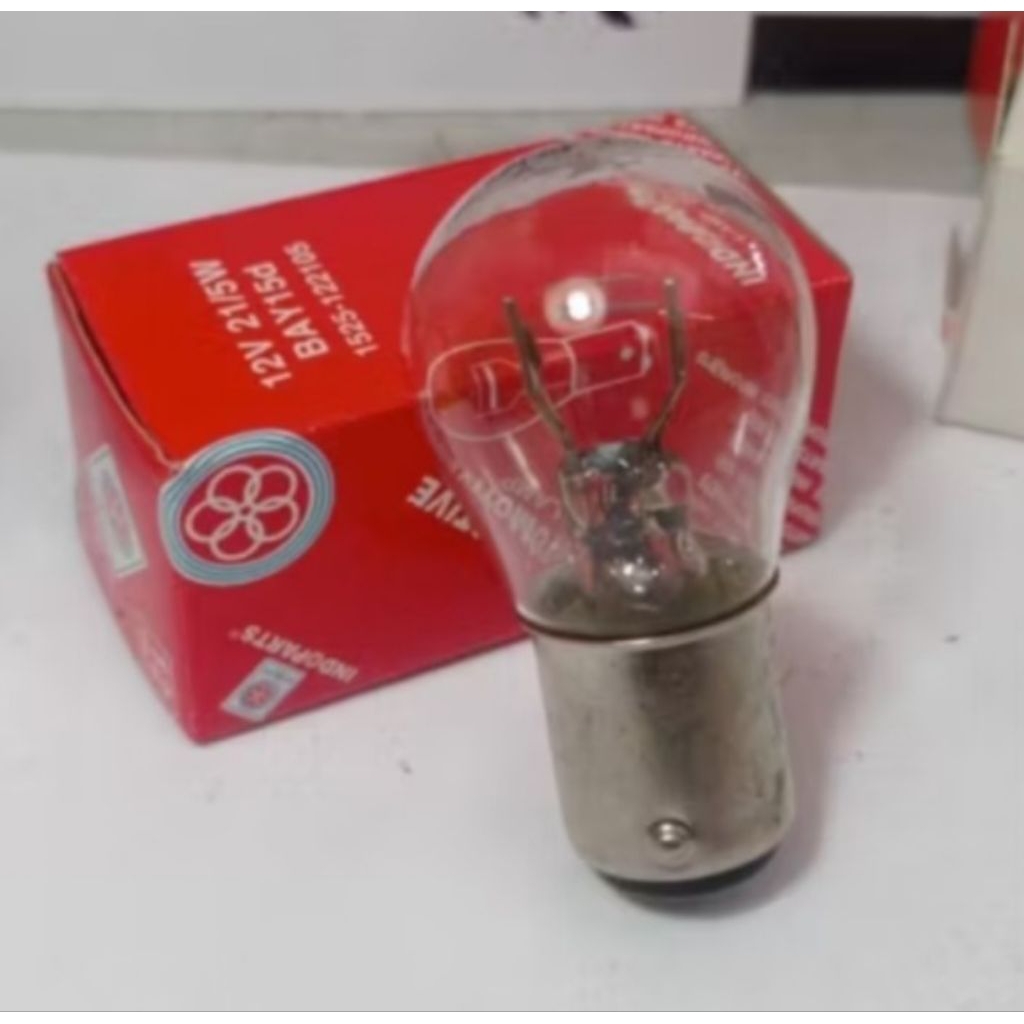 INDOPARTS Bola lampu stop 12v sepeda motor. dop bohlam belakang motor