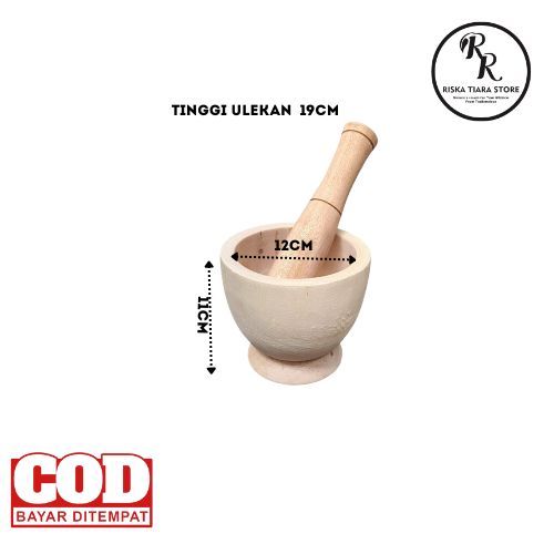 Lumpang Mini / Cobek Kayu & ulekan