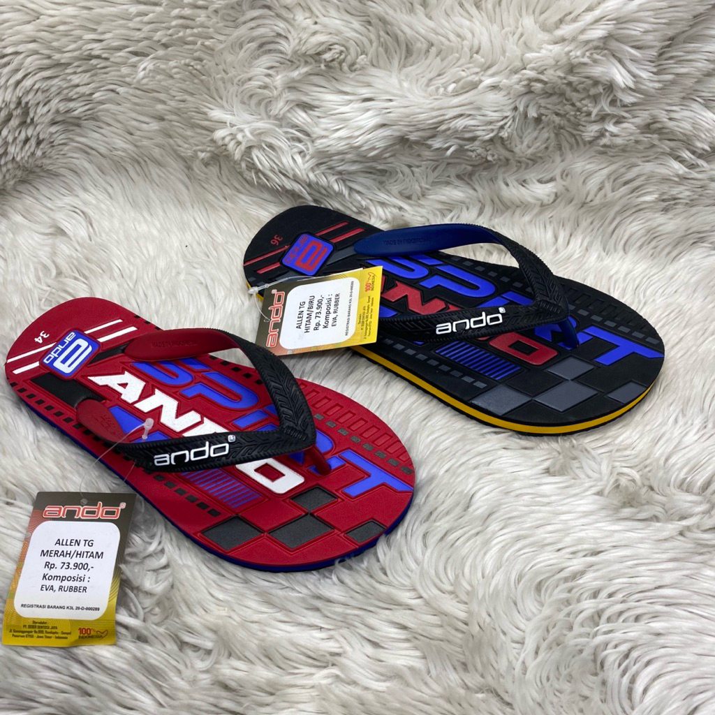 Sandal Ando Allen/ Goro (34/37- sandal jepit anak - sandal ando anak kids - sandal ando batman anak