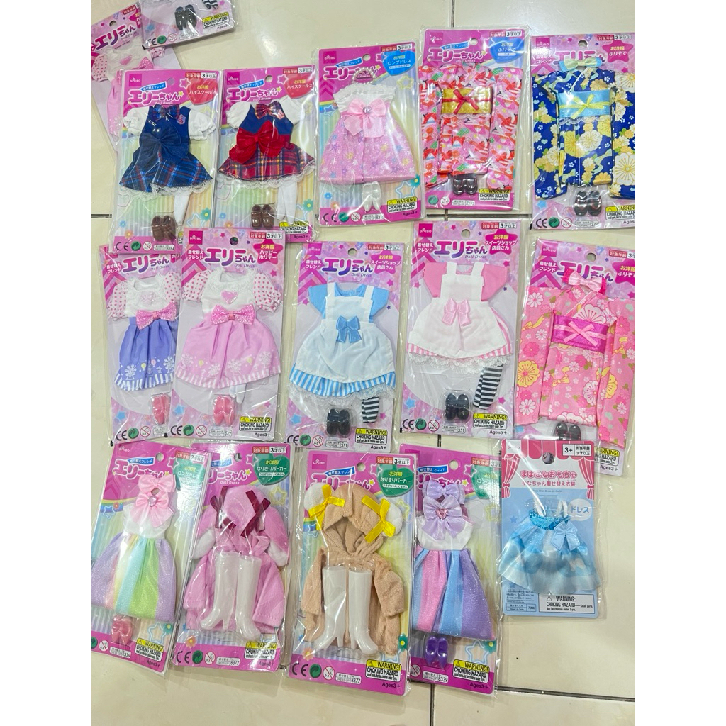 Baju Barbie, Baju Doll. Daiso Jepang (daiso, seria, watts) pouch, alat bento, tusukan bento, kitchen
