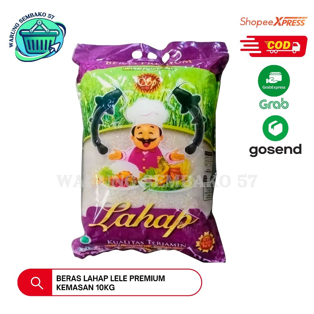 

Beras Lahap Lele Kemasan 10kg