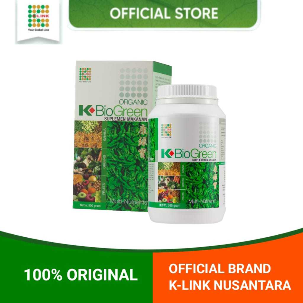 Biogreen k link.K biogreen,Biogreen Original K-Link Dari Malaysia.Exp 01-2027.Biogreen K link 500 gr